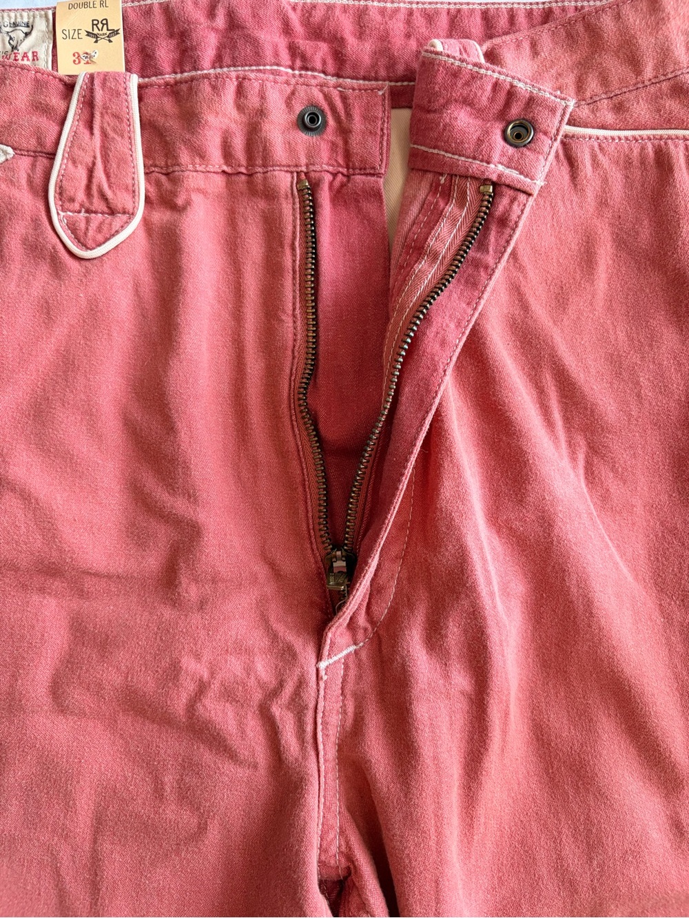 Ralph Lauren Double RL Coral Pants with Contrast Trim - Picture 4 of 9